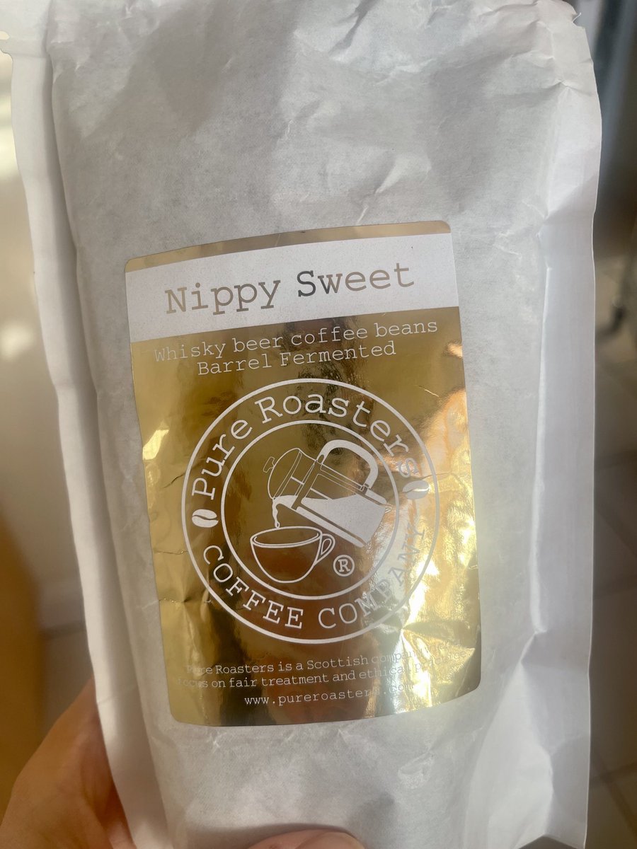 NicolaSturgeon's tweet photo. One of my purchases at Partick Farmers’ Market ⁦@GlasgowMarkets⁩ today. Not sure what exactly drew me to this particular flavour 😉
Thanks ⁦@PureRoastersCo⁩ https://t.co/E5Lx58qHJN