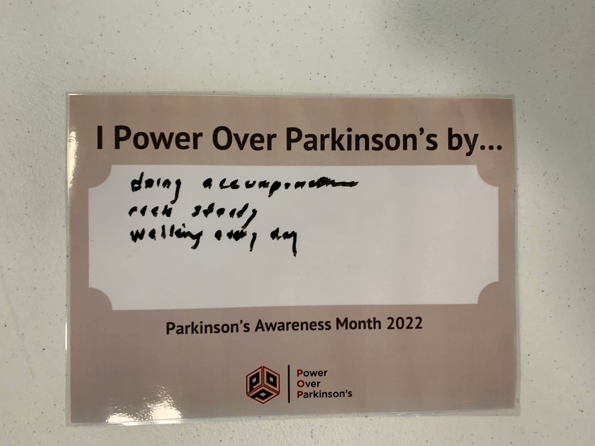 poweroverPD's tweet photo. We love hearing from the Parkinson's community on how they are staying active!
#ParkinsonsAwarenessMonth #poweroverpd #parkinsons #Parkinsonsdisease https://t.co/lB2YLhvwGD