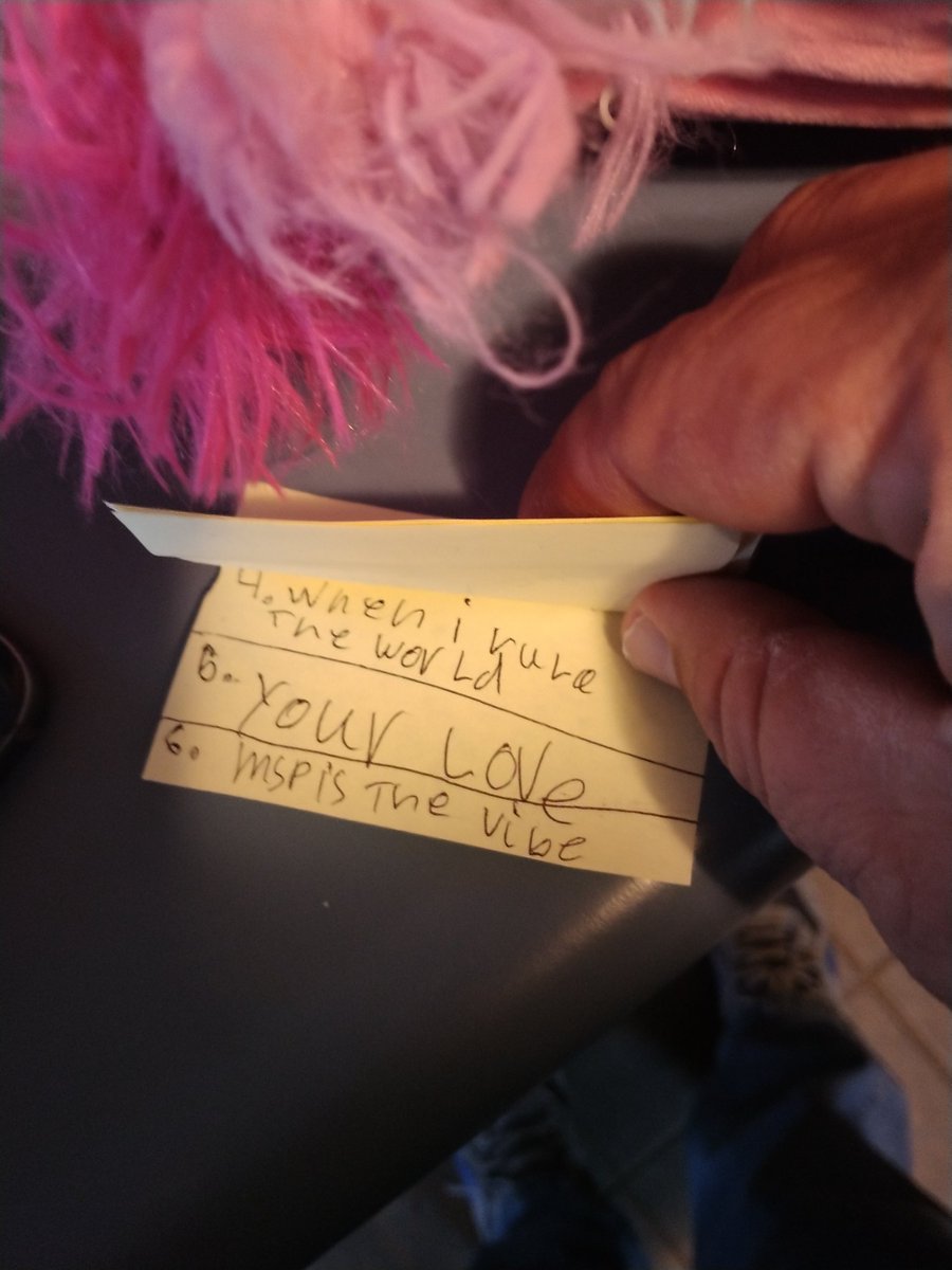 Lacy wrote some of her favorite songs down. Not surprised to see her <a href="/LWMaine/">Limitless Wrestling</a> faves mentioned. <a href="/MSPistheVIBE/">MSP: 2015-2024</a> <a href="/b3cca4ever/">☆ B3CCA ☆</a>