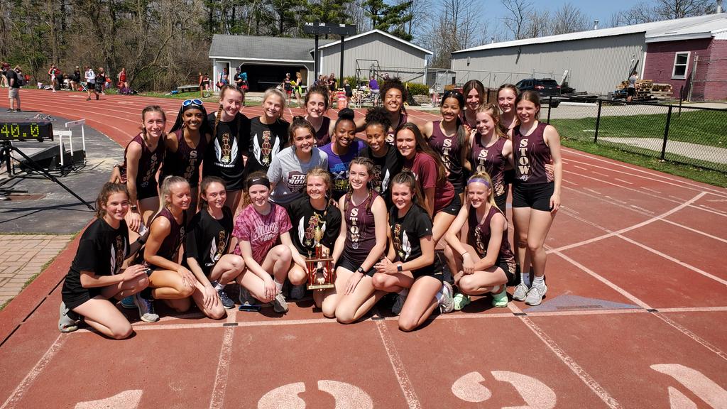 Congratulations to the girls track and field team from Stow for winning the Hilltopper Invitational today at Chardon High School!! 
#StowTrack #TeamEffort