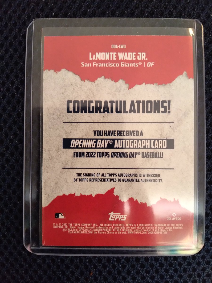Thomas_Buckner's tweet photo. Lamonte Wade Jr. 2022 Topps Opening Day Auto! $35 PWE! DM me if interested! @CardPurchaser #LamonteWadeJr #ToppsAuto #OpeningDay https://t.co/5IkwTsgtn4