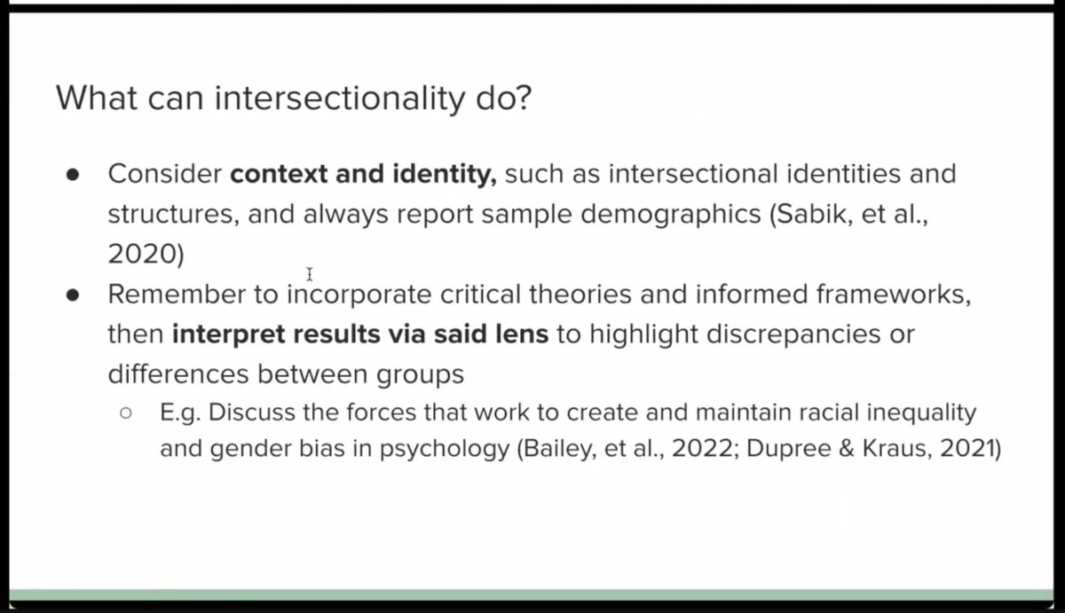 A highlight of yesterday's Diversifying Scholarship conference <a href="/divscho/">Diversifying Scholarship Research Conference</a> <a href="/UVAPsyc/">Department of Psychology at UVA</a> was hearing from <a href="/MyerAnnalisa/">Angelo</a> about why we need #intersectional approaches in #psychology research.
Way to go, Annalisa!💯👏