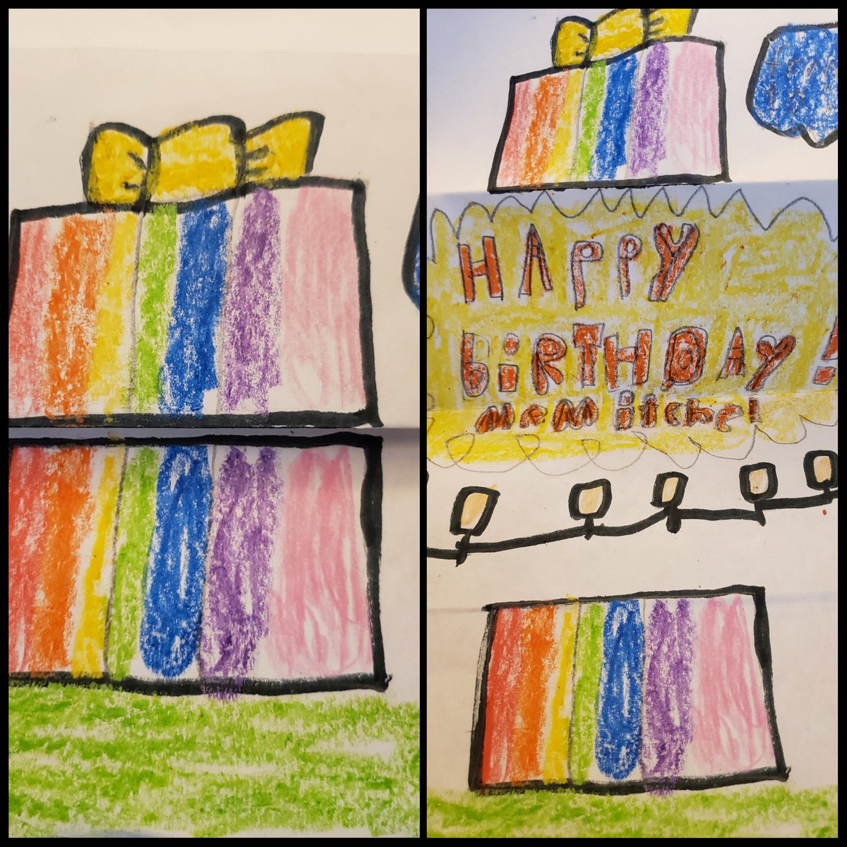 Some students from Mrs. Hayes's Class wanted to help me celebrate. Thanks for making me smile!
 #ilovewhatido #thirdgraderocks