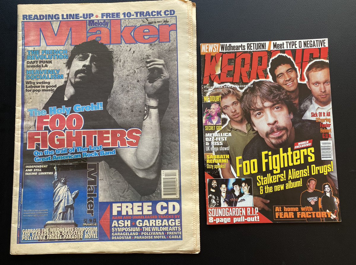 25 years ago today both of these magazines were on the shelves of UK newsagents as <a href="/foofighters/">Foo Fighters</a> started their promo campaign for The Colour &amp; The Shape.