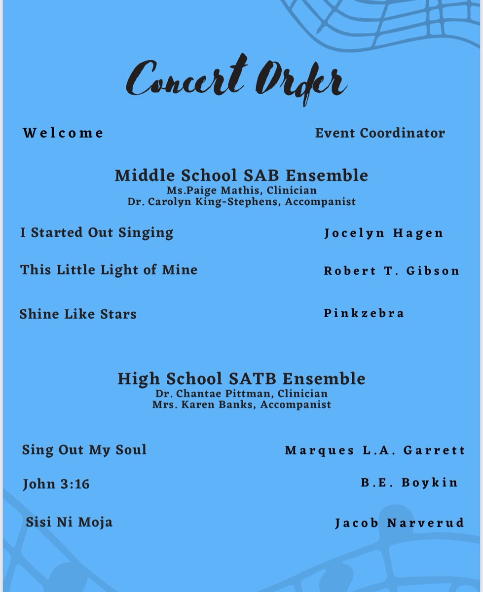 CamillaKeever's tweet photo. We have 7 @indiancreekmid chorus students having fun and sounding great in honor chorus today! #NCSSBeTheBest https://t.co/rfZyu20RQp