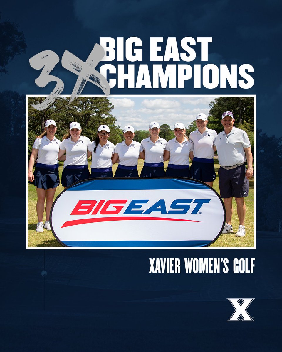 🏆 𝗕𝗜𝗚 𝗘𝗔𝗦𝗧 𝗖𝗛𝗔𝗠𝗣𝗜𝗢𝗡𝗦 🏆

Xavier wins its 𝙩𝙝𝙞𝙧𝙙 𝙨𝙩𝙧𝙖𝙞𝙜𝙝𝙩 conference championship!

#LetsGoX