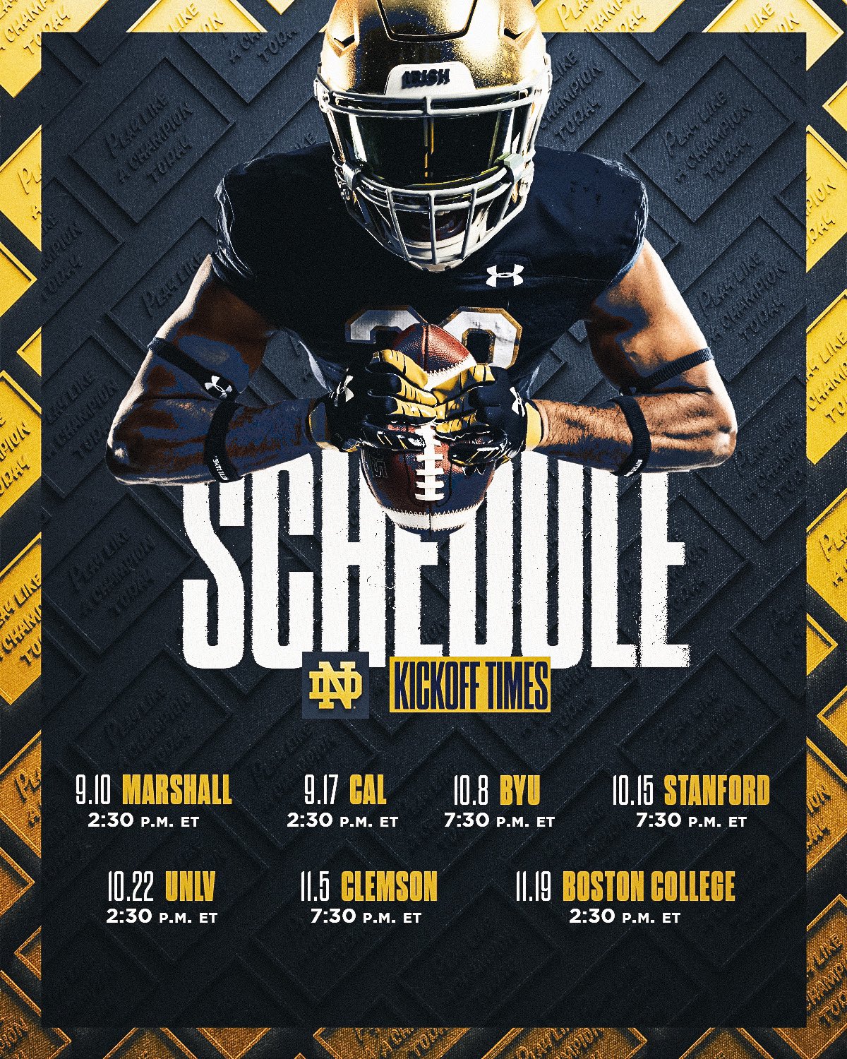 Notre Dame Football On Twitter official Kickoff Times For Our 2022 notre-dame-football-on-twitter-official-kickoff-times-for-our-2022