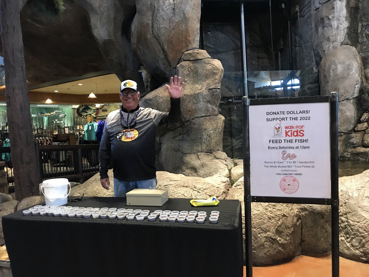 The RMH Walk for Kids is tomorrow!  Our fundraising continues today!  We are at the $3,000 mark so come over and  buy some fish food and support the cause.  We thank you for your support 👍🏻😀