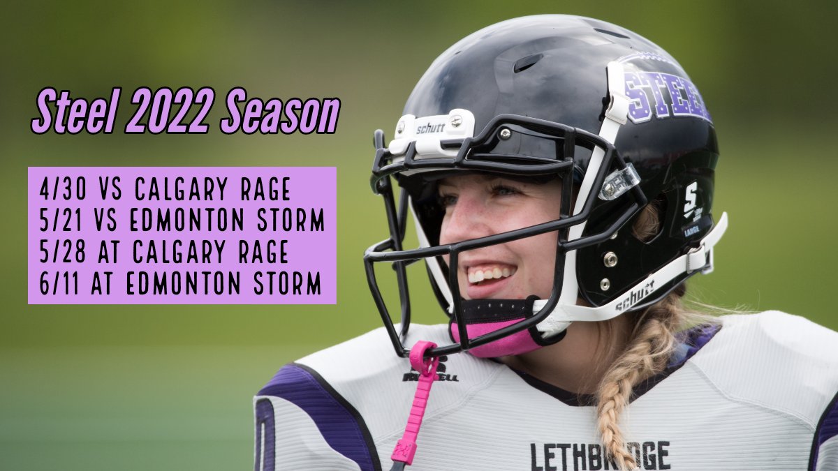 2022 Schedule 

✊ Let's do this 

#Lethbridge #YQL #wwcfl #CalgaryRage #EdmontonStorm #LethbridgeSteel