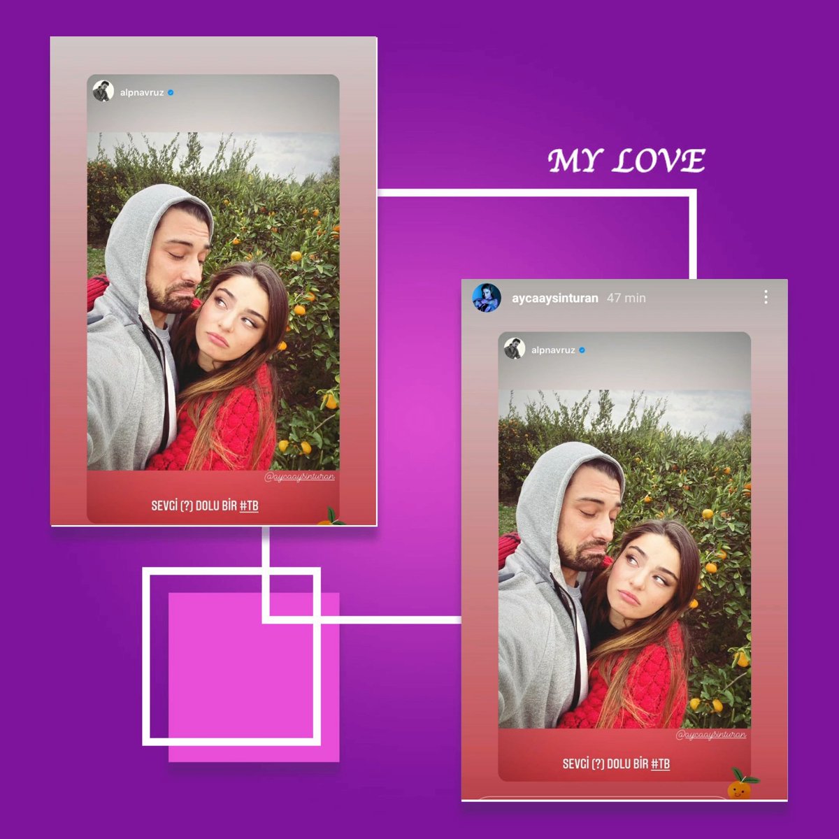 Como ya dije si la vida te da limones haz como #AyçaAyşinTuran #AlpNavruz  que se divierten y hacen que lo agrio sea dulce que viva el amor preparate tu  limonada de felicidad  #AyçAlp🦋💙💚🦋💯