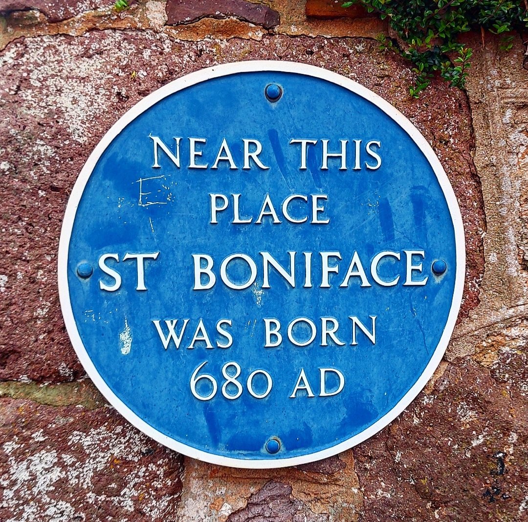 ExeterCathedral's tweet photo. Today 28 people joined St Boniface Way in a Day pilgrimage, from Crediton to Exeter. We prayed, talked, walked, laughed, and enjoyed. Thanks to all who gave us a warm welcome on the road. #Pilgrimage #DevonPilgrim. https://t.co/yFkk2AoubQ
