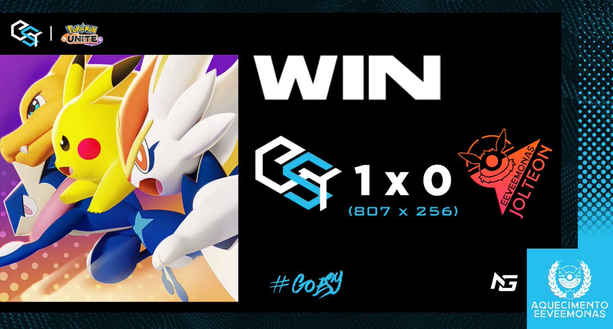 EasyGamingBR's tweet photo. CLASSIFICADOS!! Vencemos o jogo pra cima da "Eeveemonas Jolteon" e estamos na próxima fase da @eeveemonas. Vamos com tudo!! 🔥
Placar da partida: 1x0 (807 x 256)
#EasyGamingBR #GgEasy #GoESY https://t.co/MCjz4ocPjB