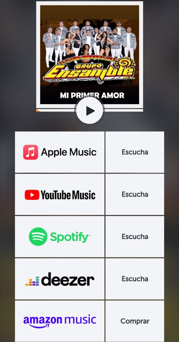 DDMW10's tweet photo. Escucha mi primer amor del ritmo  sabroso del grupo ensamble en tu plataforma digital favorita...

https://t.co/i70iCNjzfY https://t.co/U9TTuWGixH