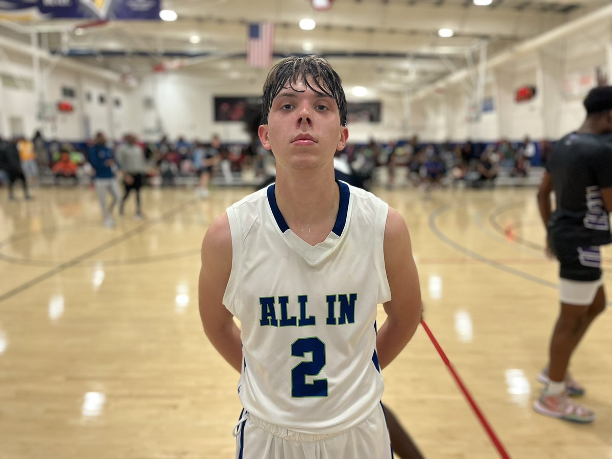 #GASOopen2 Notebook 📓:

<a href="/BlakeForrest17/">Blake Forrest</a> - <a href="/AIBCTX/">ALL-IN Basketball Club</a> 
2023 - La Vernia

• Steady guard that makes the right play
• Transition scorer
• Held the lead to win 48-46

#GASO | Everyone’s Big Stage