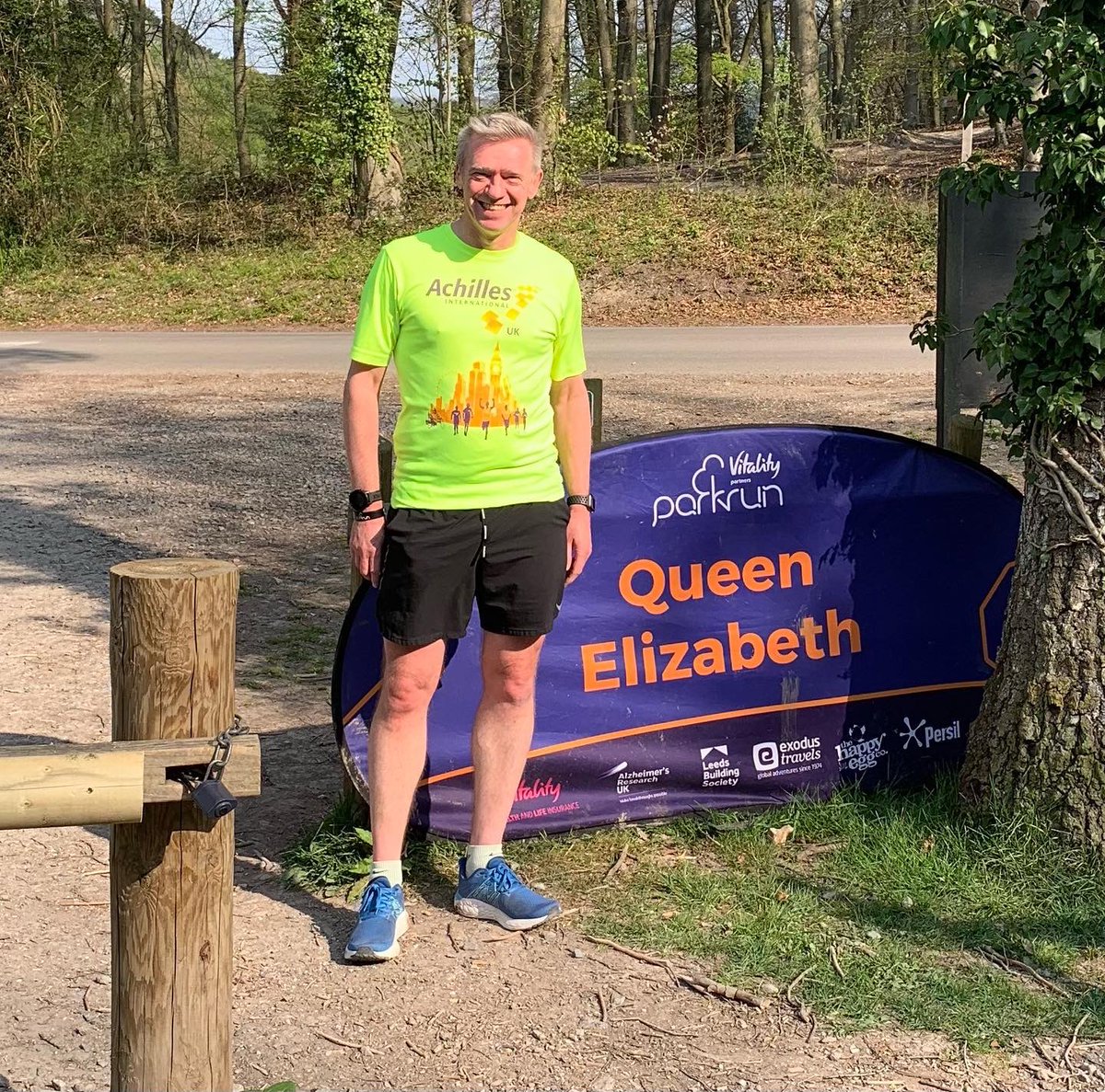 Today’s parkrun, the ‘Q’ in my A to Z. Queen Elizabeth country park, proper hilly parkrun, now just need my V, Y, Z for the full set. <a href="/parkrunUK/">parkrun UK</a>