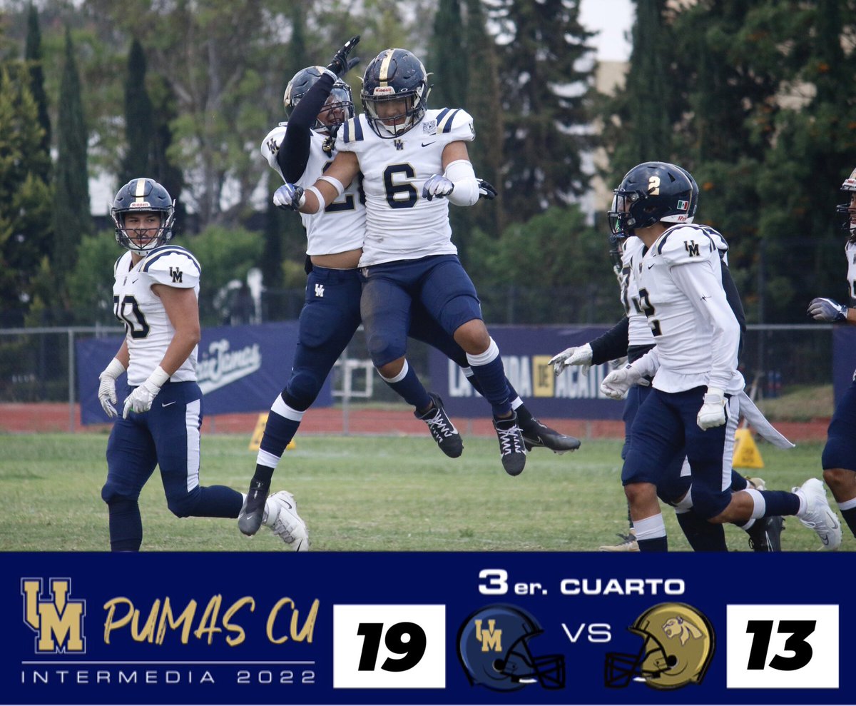 PumasCU_fba's tweet photo. 🏈3er cuarto
👉🏼Pumas CU vs Pumas Acatlán 
#Intermedia 2022 #PumasLaVida #SoyDeporteUNAM https://t.co/SdEC4iQ59S