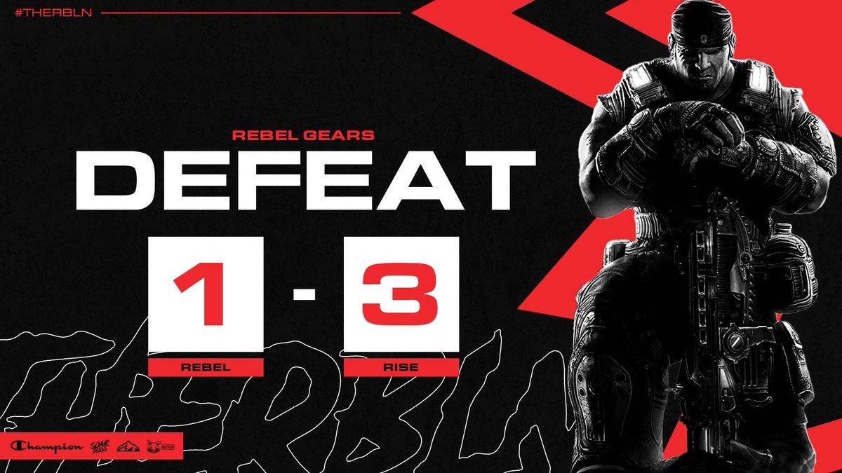RebelGG_'s tweet image. 🚨 @GearsEsports Spring Major

We fall 1-3 to @TheRiseNation who take the Victory sending us down to the Lower Bracket. 

Tough series, let’s regroup &amp;amp; bring it back. #WeRebel #TheRBLN it’s not over yet! #SpringMajor