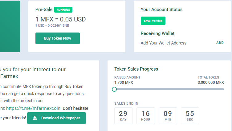 MFarmex's tweet image. Presale MFX is now live at:
metalfarmex.com
download the whitepaper and follow us on telegram