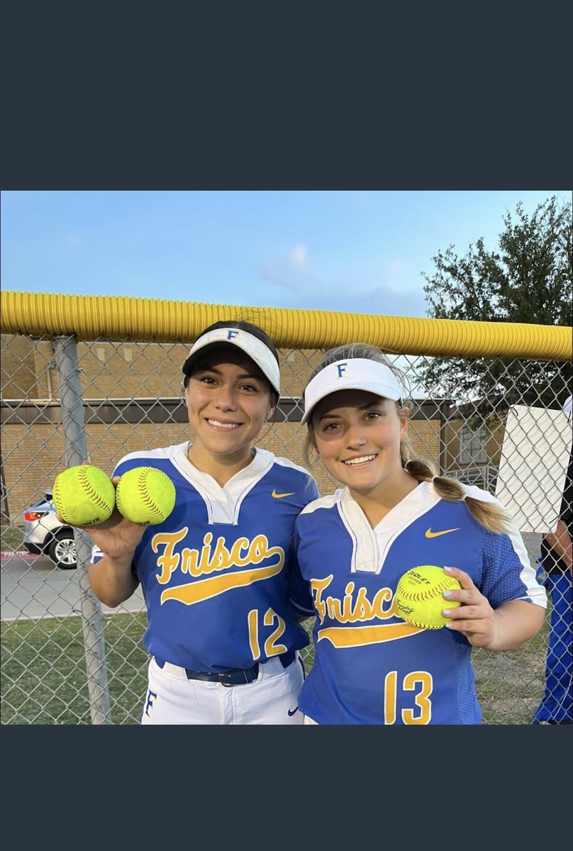 ThompsonDrea99's tweet photo. What a season…Finished out the season with TWO more homeruns‼️ Glad my homerun bestie @madichubbard was there to grab one as well before she’s off to @cowgirlsoftball Great season with my girls 🤍 @RaccoonSoftball @ADKINSGOLD16U @texasgloryadkin @DfwSho @SBRRetweets @FHSRaccoons https://t.co/d6Agxq1qpw