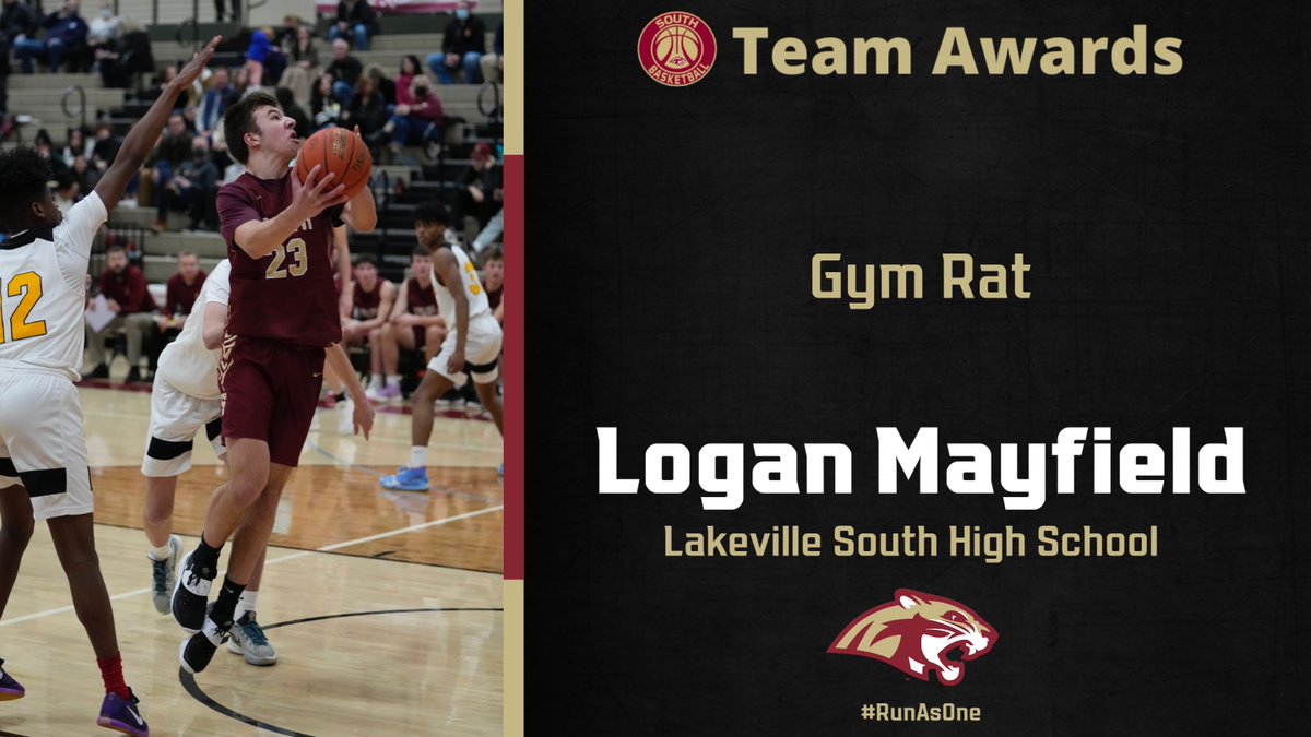 And the team vote is in....<a href="/LoganMayfield16/">Logan Mayfield</a>  is Gym Rat this year!  Congrats!
#RunAsOne