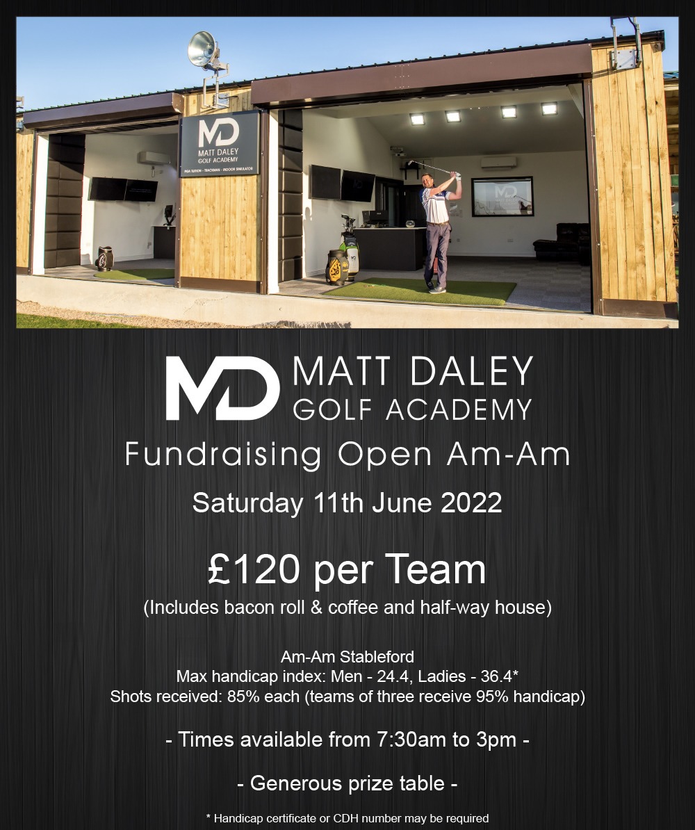 mattdaleygolf's tweet photo. 🙋‍♂️ Why don’t you reserve your place in our upcoming Fundraising Open Am Am. 

💰 £120 Per Team
🥪 Bacon Sandwich &amp; Coffee Included
🏆 Generous Prize Table

🤩 This event is one we look forward to hosting every year. 

🌍 Book your tee time now - https://t.co/K0dIcWd5a3 https://t.co/ULcApwLdOk