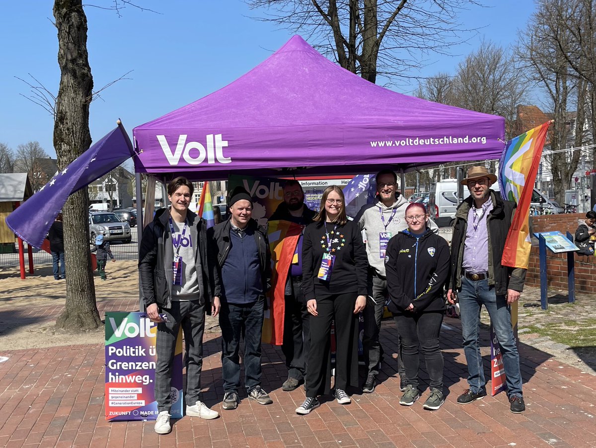 Schön war es heute wieder einmal in Heide. Gerne wieder 💜 #wirsindeuropa #ltwsh2022 #volt
