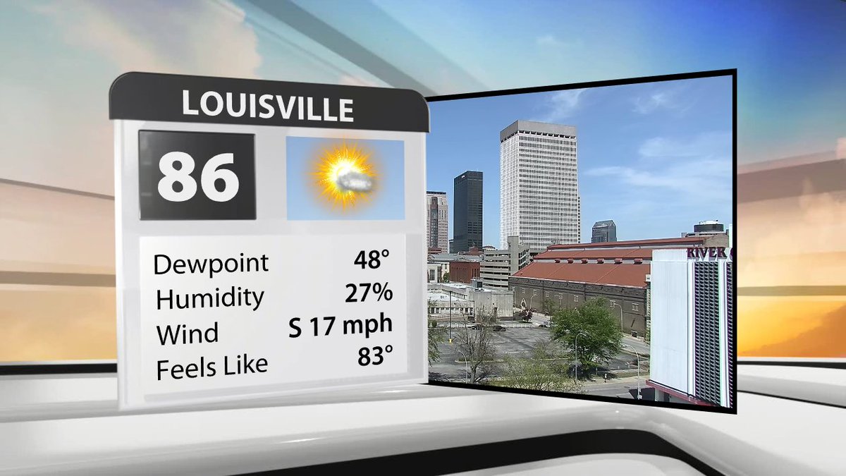 WxStrong's tweet photo. It's not even close. This is the hottest #ThunderOverLouisville we've experienced! The old record was 82. https://t.co/OcTNczda13