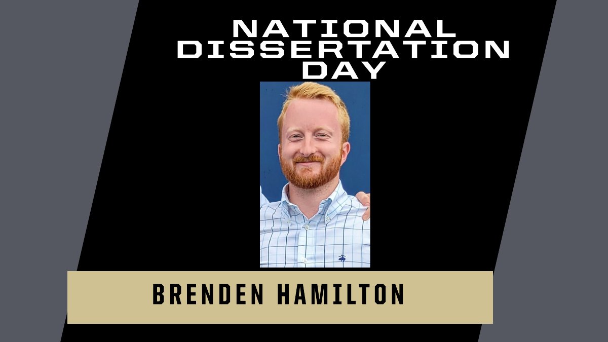 Purdue Energetics Research Center (@puenergetics) on Twitter photo Today is National Dissertation Day! Join us in celebrating Brenden Hamilton, who defended his dissertation and completed his PhD in Materials Engineering on February 14!
Hamilton will be joining Los Alamos National Lab as a Director’s Postdoctoral Fellow.
<a href="/GradPurdue/">Purdue Office of VP for Grad Students & Postdocs</a> Today is National Dissertation Day! Join us in celebrating Brenden Hamilton, who defended his dissertation and completed his PhD in Materials Engineering on February 14!
Hamilton will be joining Los Alamos National Lab as a Director’s Postdoctoral Fellow.
<a href="/GradPurdue/">Purdue Office of VP for Grad Students & Postdocs</a>