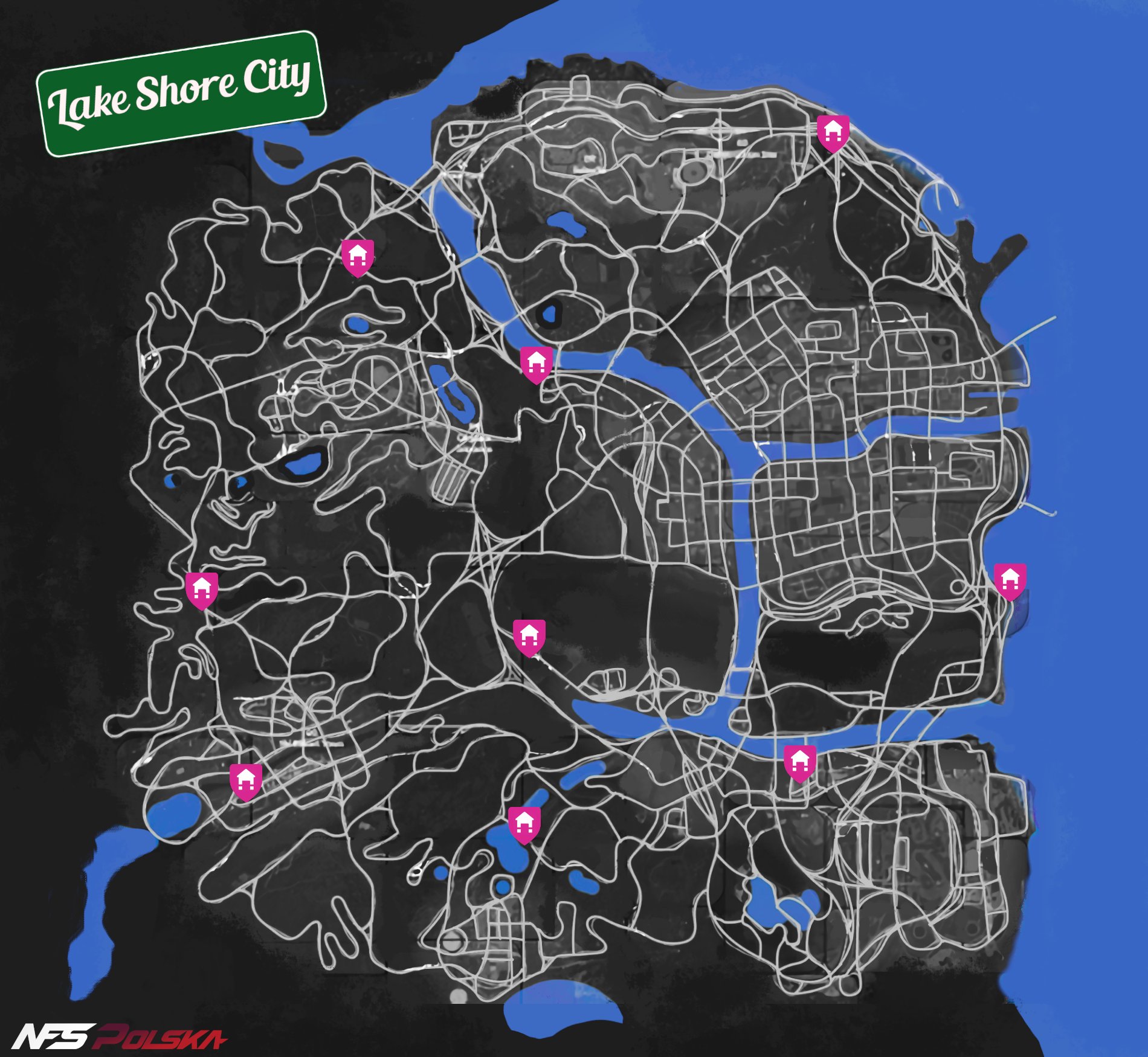 NFS Heat Interactive Map With Collectibles And Activities, 56 OFF