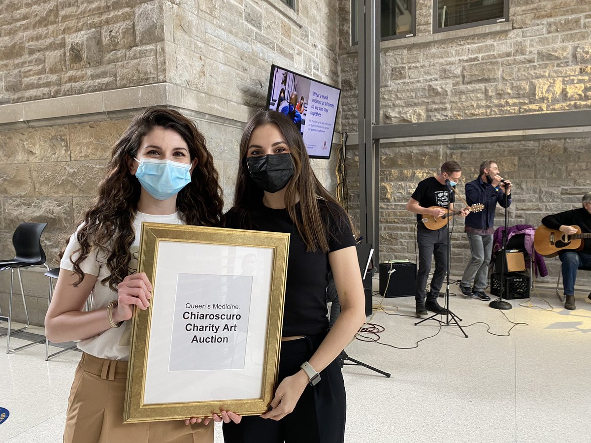 At the <a href="/QueensUHealth/">Queen's Health Sciences</a> School of Medicine for the annual Chiaroscuro Art Auction. All proceeds go to Almost Home!
To support families with sick kids please check out the online bidding @ event.auctria.com/ea6cccfb-429b-…
