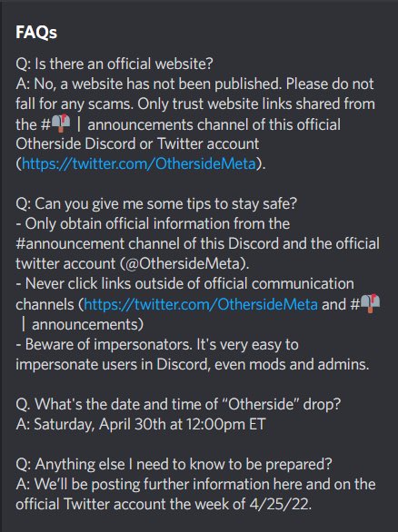 Do not fall for any scams <a href="/OthersideMeta/">Othersidemeta</a>
