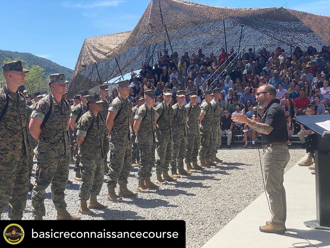 ChadRobo's tweet photo. It was a huge honor to be able to speak to the next generation of Recondos and the stellar staff at BRC. 

Thanks for having me out. Always beside you! 🤙🏼 https://t.co/DpkKb4y65F