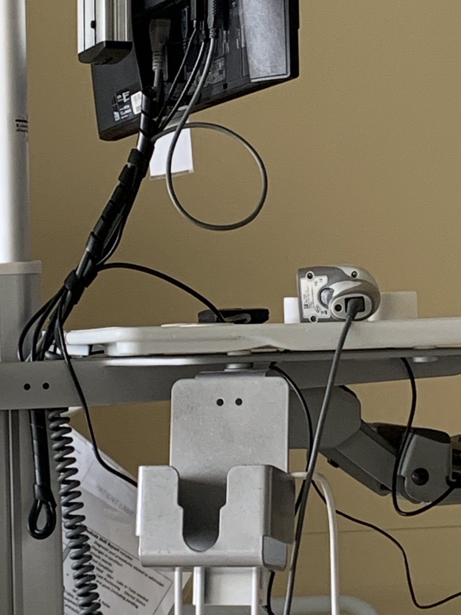NancyPettit's tweet photo. @thingswithfac3s this scanner holster has seen things…I’m in the hospital. #ihatesit #iwannagohome https://t.co/midZ3v1WMv