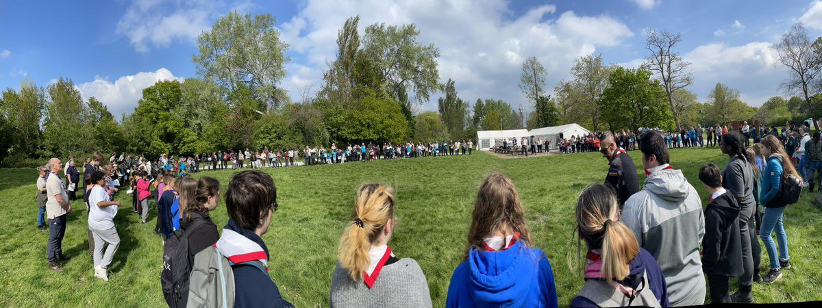 St George’s Day celebrated with any day of activities and promise renewals at the home of Scouting.
First big event since B&amp;D and Newham Districts merger.

Huge thanks to <a href="/scoutradio/">Scout Radio</a> for joining us