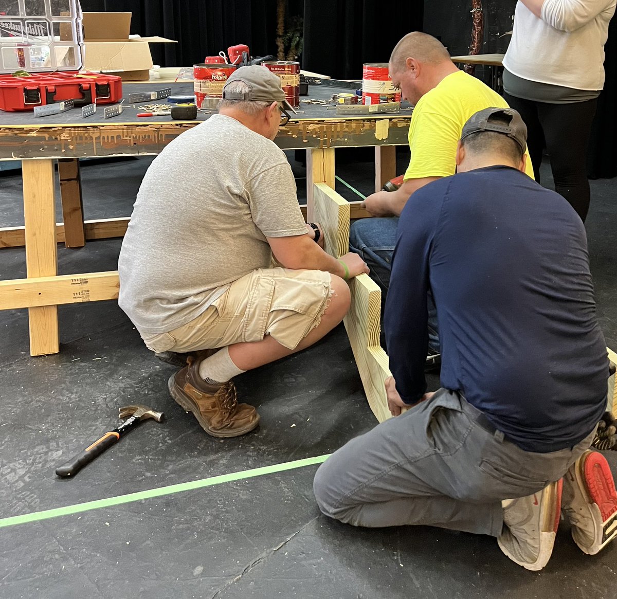 Construction is under way for Grease The Musical at the Oster Regent. Cedar Falls. <a href="/TheatreColumbus/">Columbus High School Speech & Theatre - W'loo, IA</a>