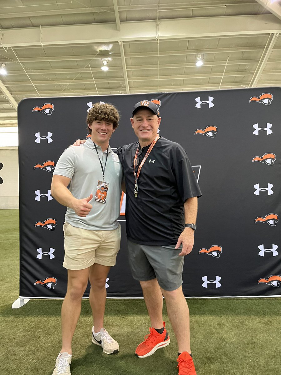 ThaddeusBallin1's tweet photo. THANK YOU @coachclayisbell AND @TUcoachO FOR THE JR DAY VISIT!!! GO PIONEERS🟠⚫️⚪️!!! https://t.co/wEo3YXyLZu