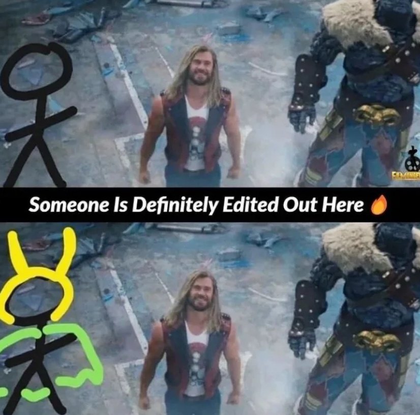 TeamAvengers6's tweet photo. Marvel does this regularly? Who could be it? Any guesses?
#Thor #ThorLoveAndThunder https://t.co/VYUs2z3EEd