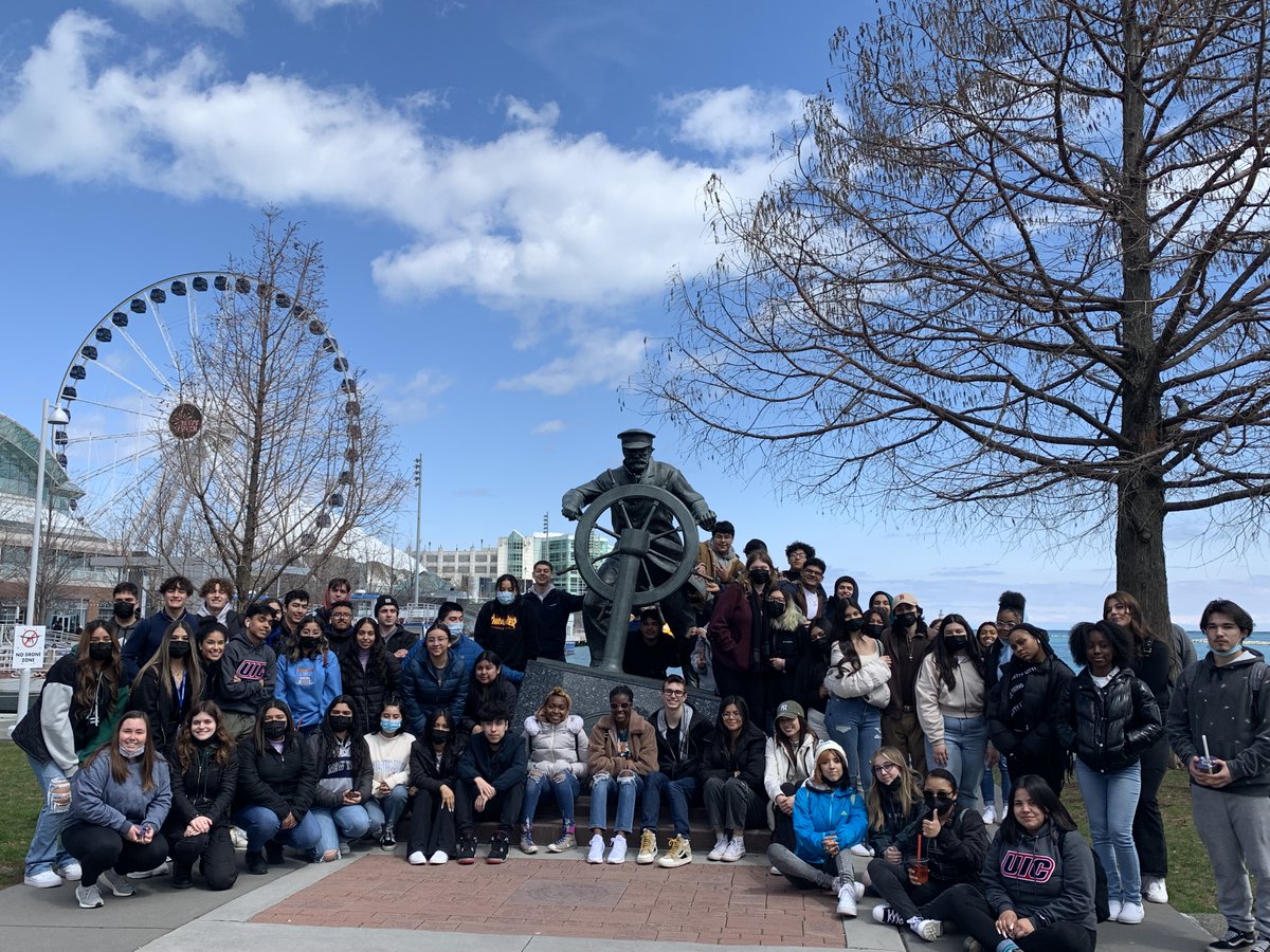 Amazing field trip with <a href="/DundeeCrownHS/">Dundee-Crown HS</a> AVID Class of 2022! 
✅Explored <a href="/thisisuic/">University of Illinois Chicago</a> campus 
✅Experienced life as college students...new places, friends, study spaces, classrooms, student life, bookstore, cultural events, independence!
✅Celebrated 4 years of hard work <a href="/navypier/">Navy Pier</a>