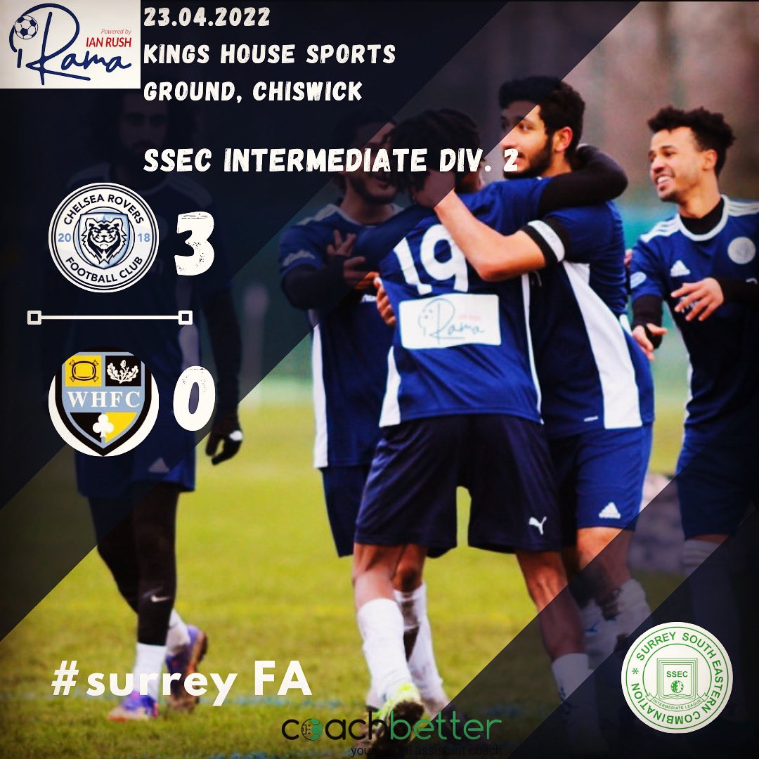 Chelsea Rovers Football Club (@chelsearoversfc) on Twitter photo With the 3pts today we move on to the final and potentially a title decider on the 7th of May! 🥶
COYR!!! 🔥🔥🔥
@PodcastSelk
<a href="/ssecleague/">Surrey South Eastern Combination</a> With the 3pts today we move on to the final and potentially a title decider on the 7th of May! 🥶
COYR!!! 🔥🔥🔥
@PodcastSelk
<a href="/ssecleague/">Surrey South Eastern Combination</a>