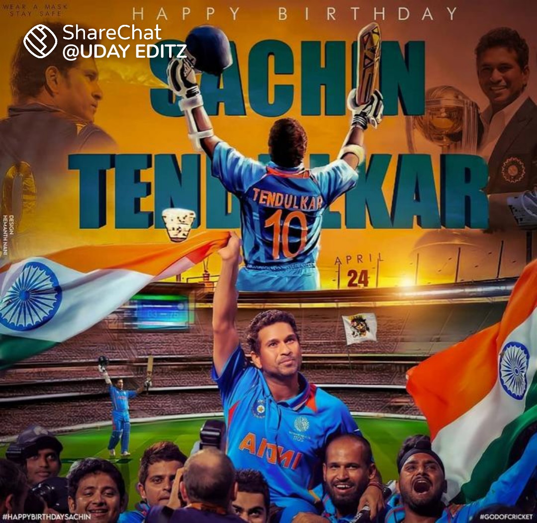 HAPPY BIRTHDAY LEGEND 
Sachin Tendulkar  