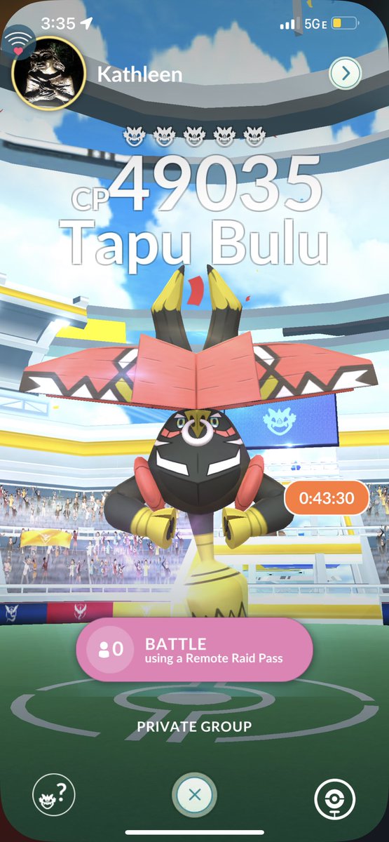 varis0423's tweet photo. Tapu Bulu raid I need help add me 7743 5076 1302 #PokemonGOraid #PokemonGoRaids https://t.co/LsARsWZenR