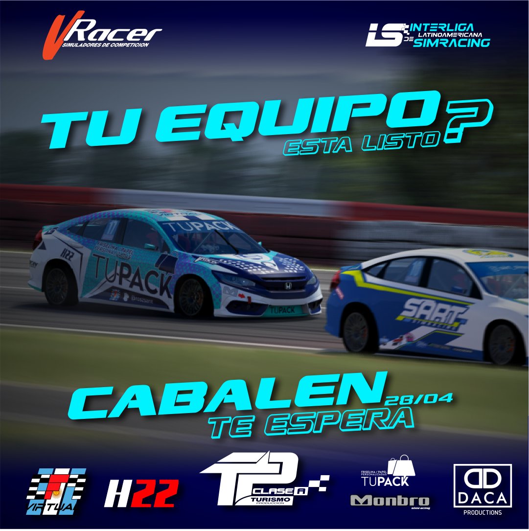 interlatracing's tweet photo. 🏆 @V_racer TPcA eSports

Mientras la actividad real ya se encuentra en desarrollo, los equipos virtuales se preparan para el #TPcAenAltaGracia.

La pre clasificación está en marcha y los tiempos vienen muy parejos.

Vos también podés ser parte ➡️ https://t.co/WK5yV0rk5T https://t.co/deSR5jX5Wy