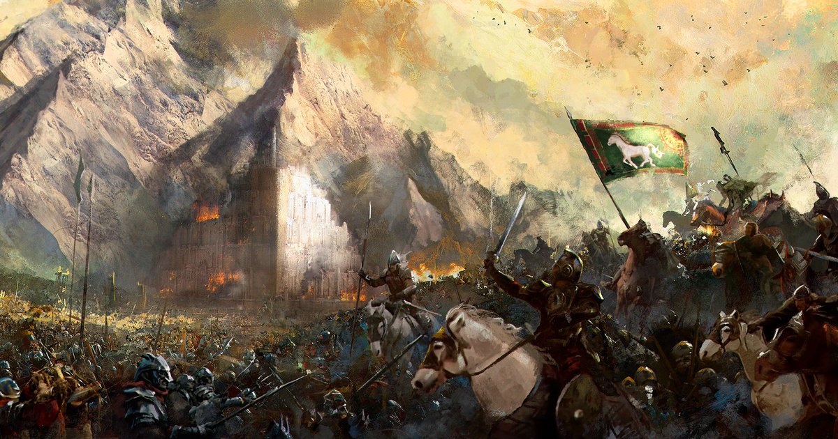 TheBroken_Sword's tweet photo. Rohirrim Charge at Pelennor by Cristian Otazu!
.
Is this the most epic part of The Lord of the Rings?! If not, then what is??
.
#rohirrim #rohan #ridersofrohan #pelennor #pelennorfields #lordoftherings #returnoftheking #lotr #artwork #lordoftheringsart #lotrart #theoden #eomer https://t.co/l67MgZPUrR