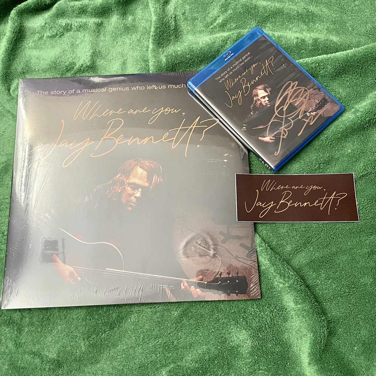 strummer_fain's tweet photo. Where are you, Jay Bennett? #RSD (courtesy of @lauriespos - not even a block away from where I saw the world premiere of the #JayBennettDocumentary) &amp; the blu-ray from the Kickstarter. Incredible music and a wonderful film - tender, moving, illuminating. Well worth your time. https://t.co/ZUKULjxmMX