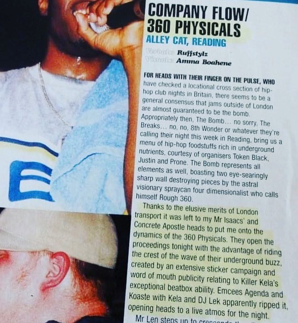 Koaste's tweet photo. While I’m reminiscing, this was a pretty dope slot supporting Co Flow right after #FuncrusherPlus dropped. #360Physicals #Reading #CompanyFlow #HipHop https://t.co/HLsxvq6AiV https://t.co/llxQwz3SHF