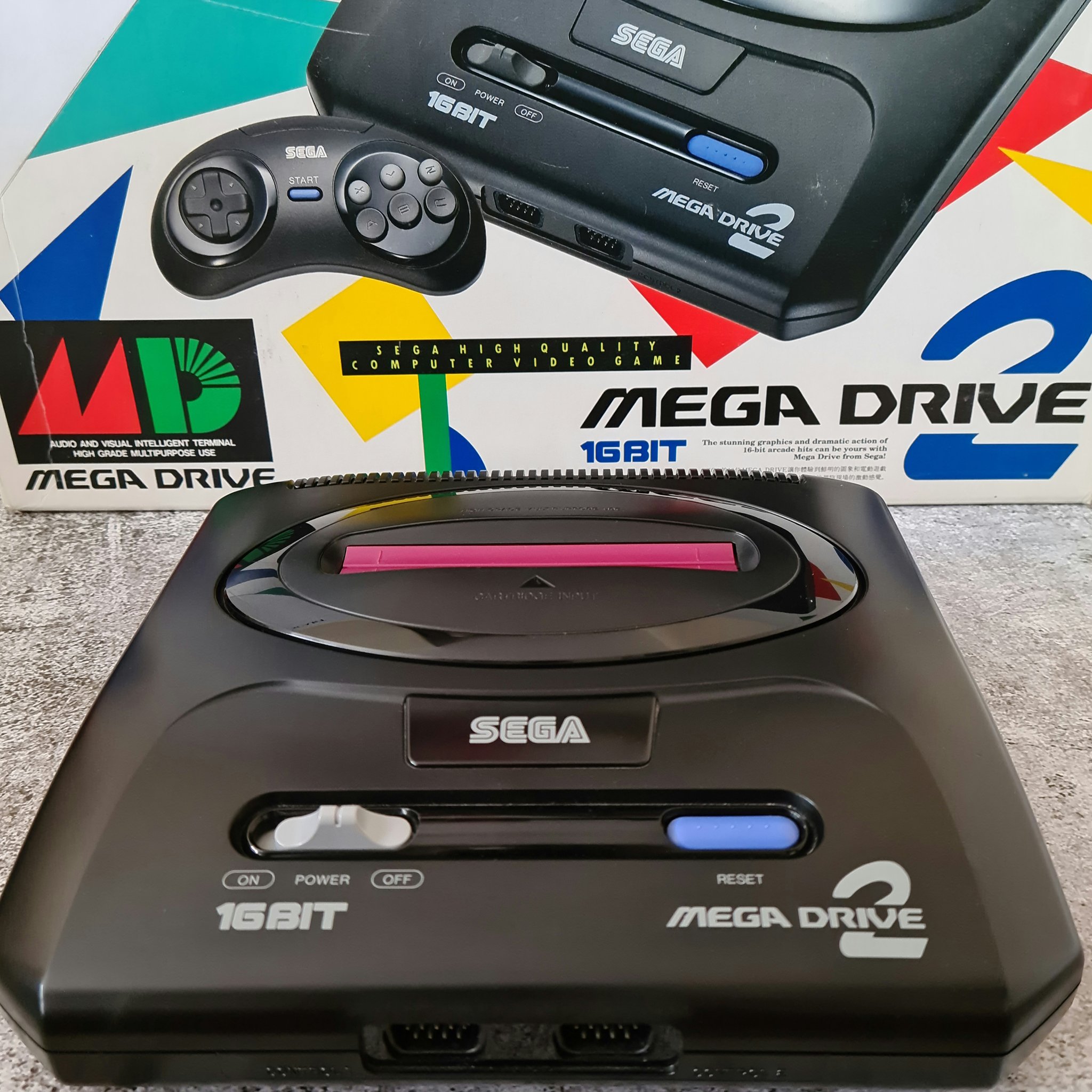 SEGA MEGA DRIVE　2　外箱の説明書あり Sega mega drive 2 box | eBay