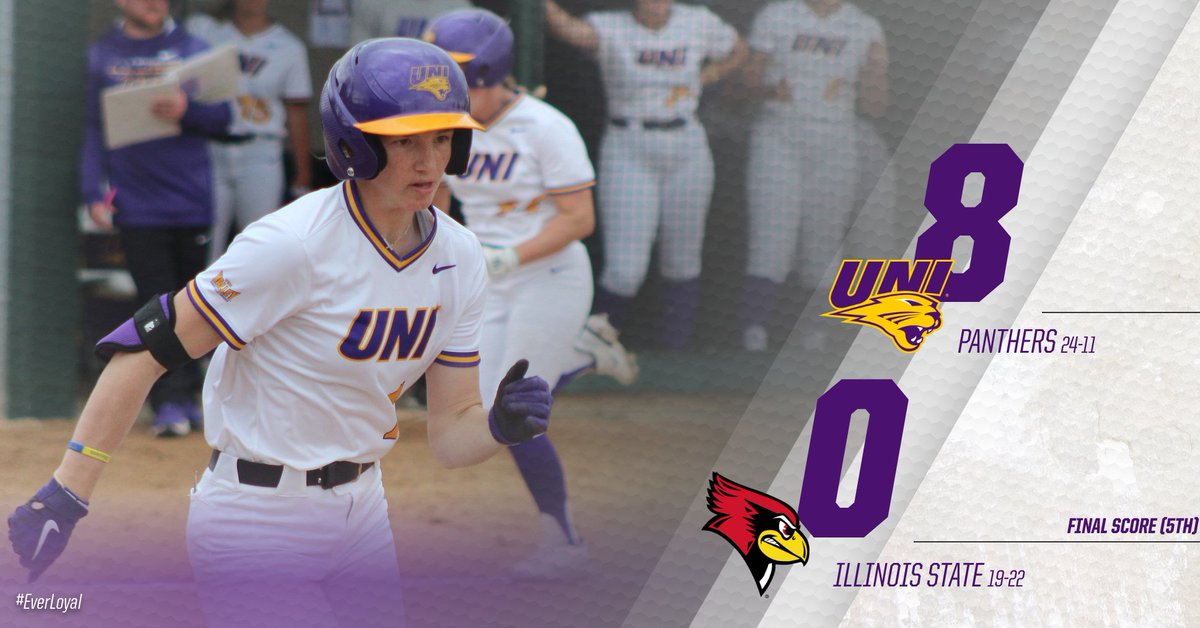 UNISoftball's tweet photo. FINAL | UNI 8 - ILS 0

Panthers with an 8-run 5th inning to end this game early! Ready for our doubleheader starting tomorrow morning!

#EverLoyal https://t.co/vfLgG7dXwg