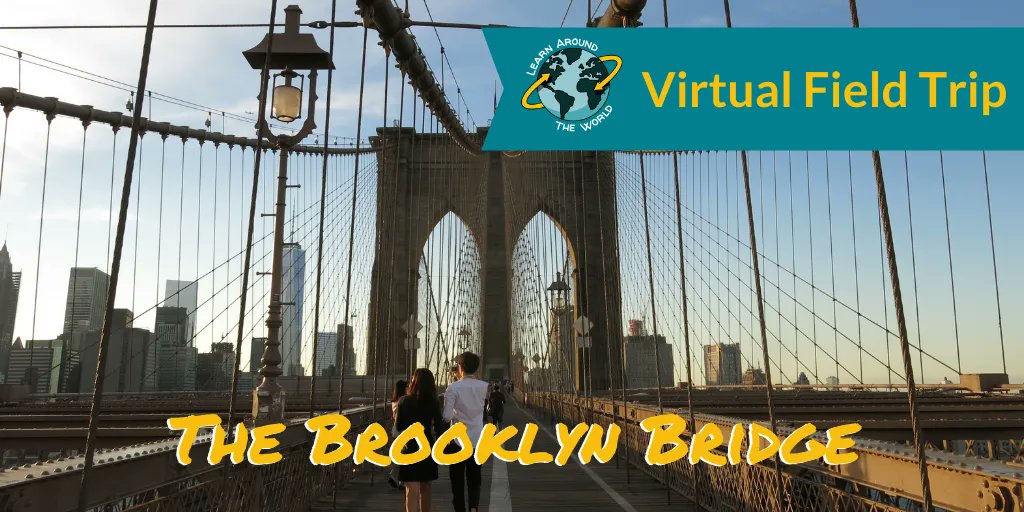 learnATW's tweet photo. May 6 | Join our last free #virtualfieldtrip of the school year and walk across the Brooklyn Bridge. You'll learn about suspension bridges and what made this one so special Register at https://t.co/KQyHkwLo7q
#OrEdChat #K12 #cblchat #STEM #vaslchat https://t.co/ksoVDZmMij