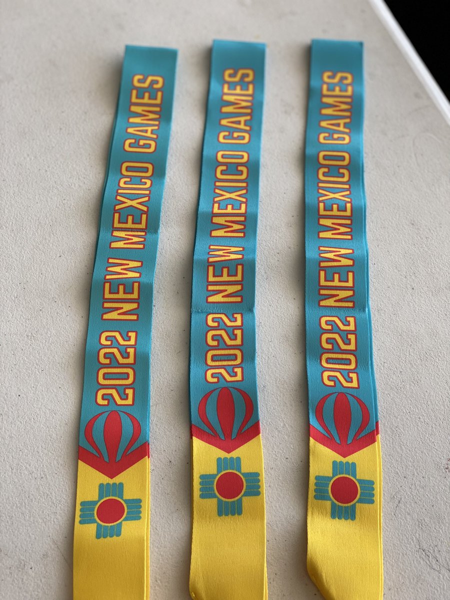 NewMexicoGames1's tweet photo. Our 2022 medals are here! 🥇🥈🥉 Check ‘em out! These are #NewMexicoTrue!!! 

#nmgames #go4gold #newmexico https://t.co/Brr1l2Mohg