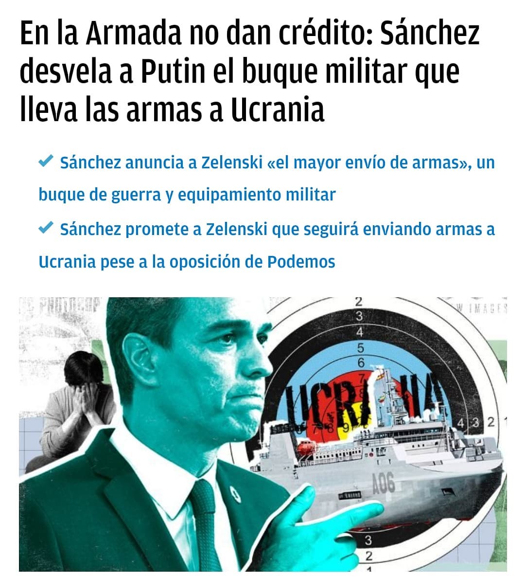 JOSÉ ANTONIO MARTÍN ACOSTA 🔻 on Twitter: "RT @KrasnyySkorpion: 1/2 🇪🇸♠️🇺🇦 El presidente del Gobierno, Pedro Sánchez, ha desvelado en plena rueda de prensa el nombre del buque milita…" / Twitter